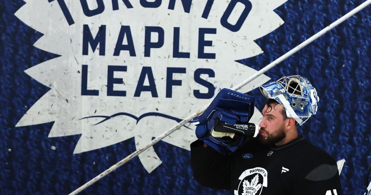 Maple Leafs goaltender Anthony Stolarz joins Marlies as he nears return