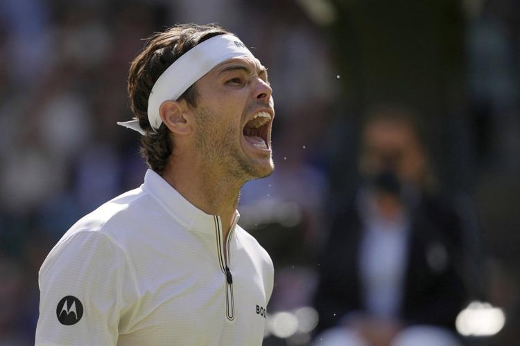 Wimbledon: Taylor Fritz beats Karen Khachanov for his first semifinal at the grass-court Slam