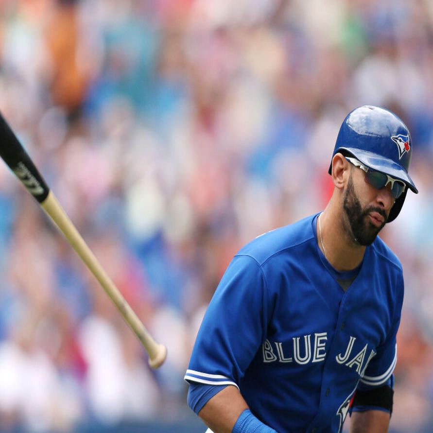 Jose Bautista gets emotional while being honored by Blue Jays