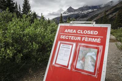 Section of Banff National Park remains closed to visitors two weeks after rockfall