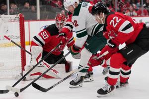 Nico Daws makes 29 saves, Devils beat Wild 4-1 for 6th straight victory