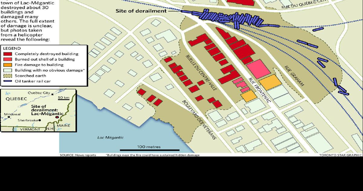 Lac Mégantic explosion: Train derailment a local risk due to old technology