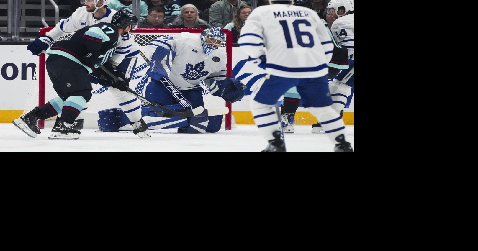 Toronto goalie Anthony Stolarz leads Maple Leafs to 3-1 win over Kraken
