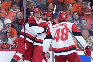 Hurricanes winger Nikolaj Ehlers comfortable in Carolina after decade with Jets