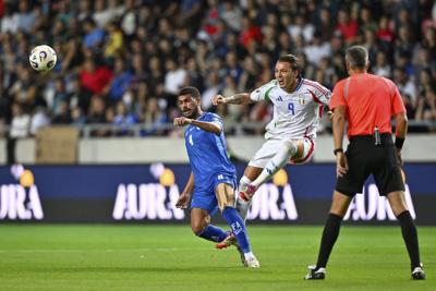 Tonali lifts Italy to comeback win over Israel in World Cup qualifying