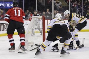 Mercer scores 2 as Devils beat Bruins 5-1 to snap four-game skid