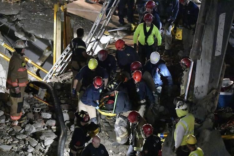 Worker rescued from rubble after construction accident in Kentucky
