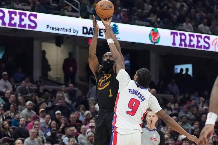 Spectacular James Harden Scores 30 And Cavaliers Rally Past Pistons 117-113 In Ot For 3-2 Series Lead Wallpaper for Mobile Spectacular James Harden Scores 30 And Cavaliers Rally Past Pistons 117-113 In Ot For 3-2 Series Lead Wallpaper for Mobile