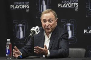 NHL Commissioner Gary Bettman says league encouraged by status of CBA talks with players