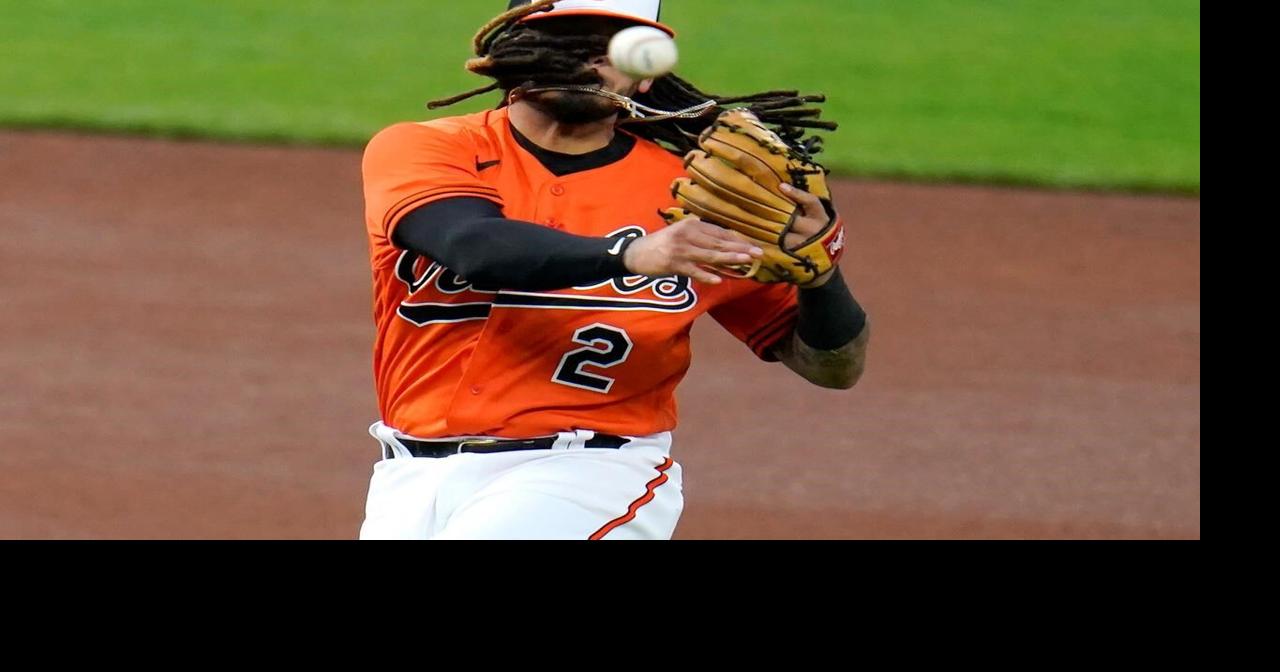 Baltimore Orioles relief pitcher Dillon Tate wears the number 42