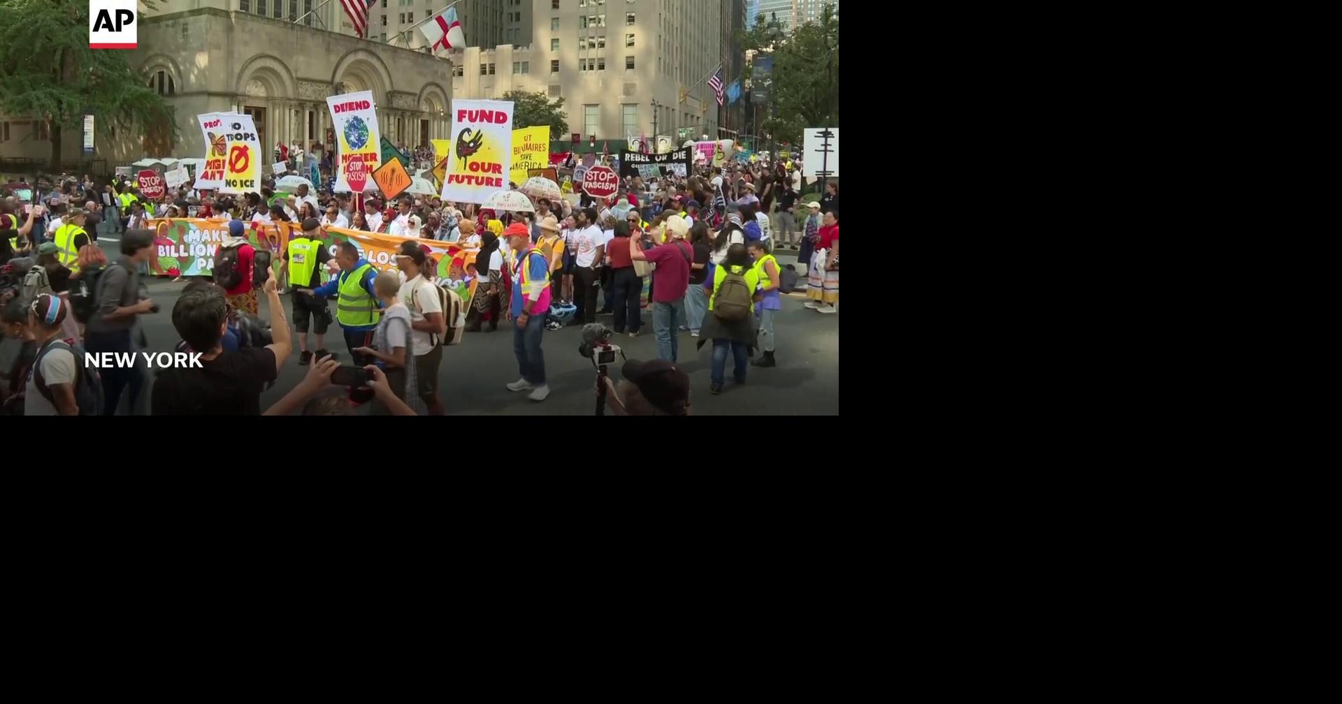 Marchers gather in worldwide protest of financial institutions ...