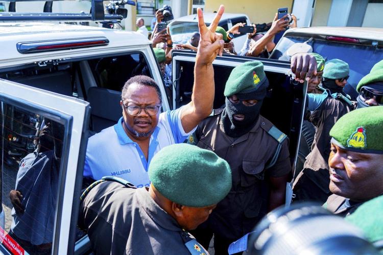 Tanzania's most prominent opposition leader appears in court on charges of treason