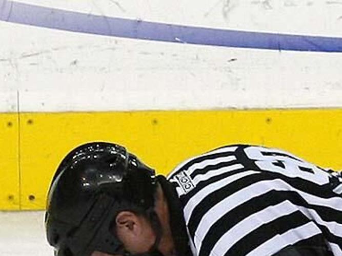 Hockey Player Hit with a Skate Blade Near His Eye