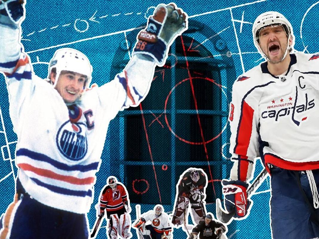 Wayne Gretzky Signed Hockey Picture, Wayne Gretzky Triple Threat Picture