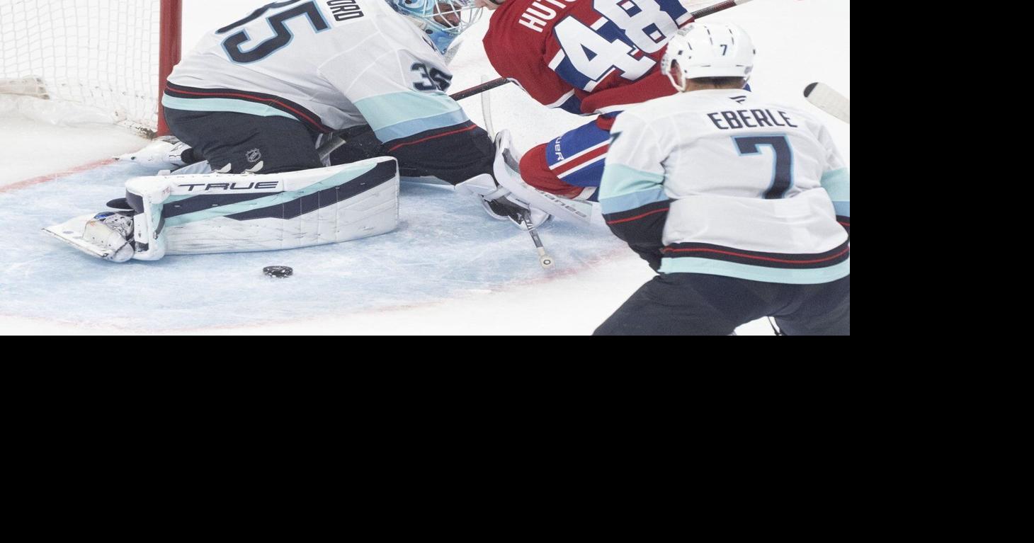 Caufield scores in OT as Canadiens rally to clip Kraken 5-4