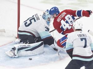 Caufield scores in OT as Canadiens rally to clip Kraken 5-4