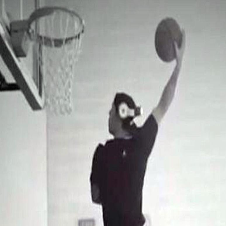 Watch Brett Lawrie of the Blue Jays dunk a basketball