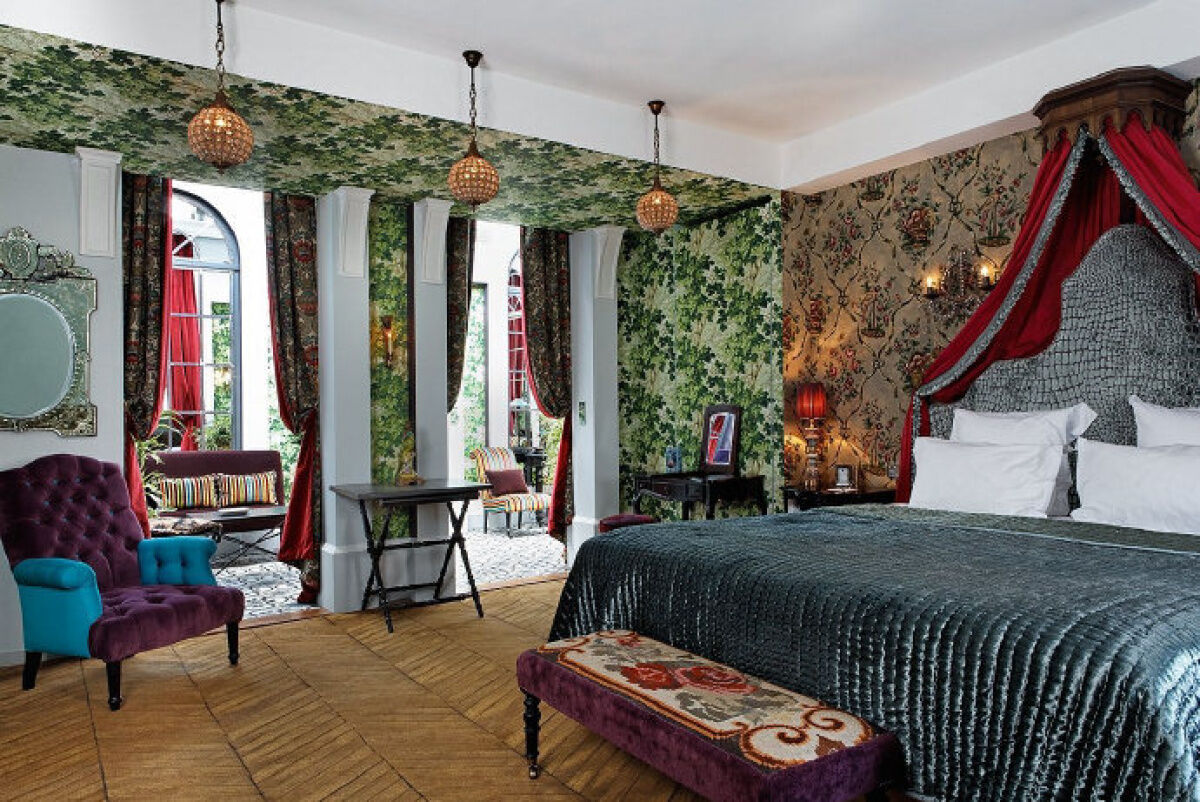 Crazy chic designer transformed classic French hotel