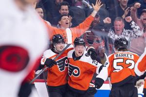 The orange-and-black are back as Flyers celebrate clinching 1st playoff spot since 2020