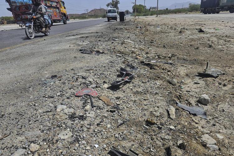 A suicide car bomber strikes a school bus in southwestern Pakistan, killing 5 people