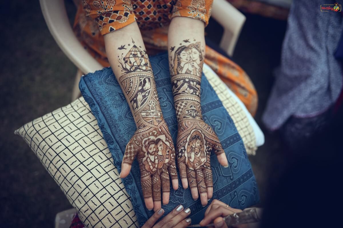 Top 100+ Karva Chauth Mehndi Designs - Latest and Trending | WeddingBazaar