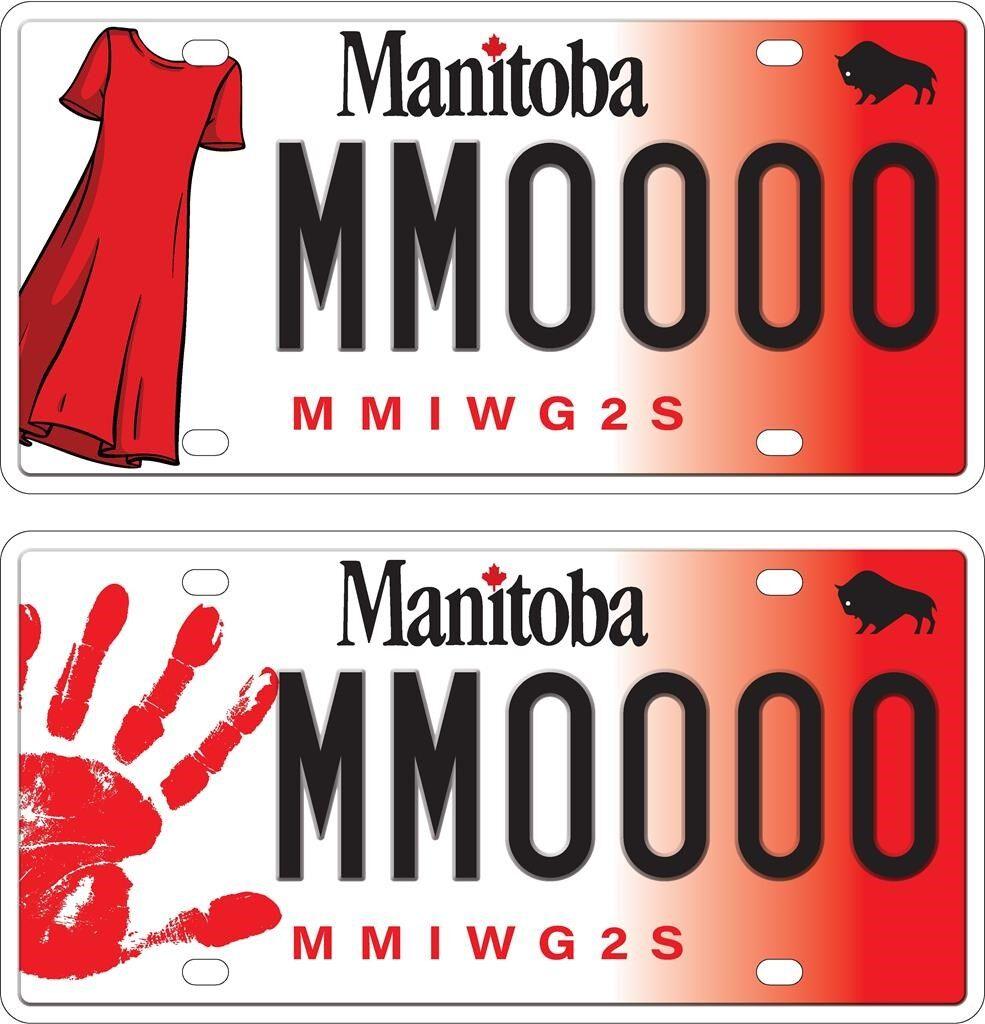 Manitoba licence plates for missing, murdered Indigenous women