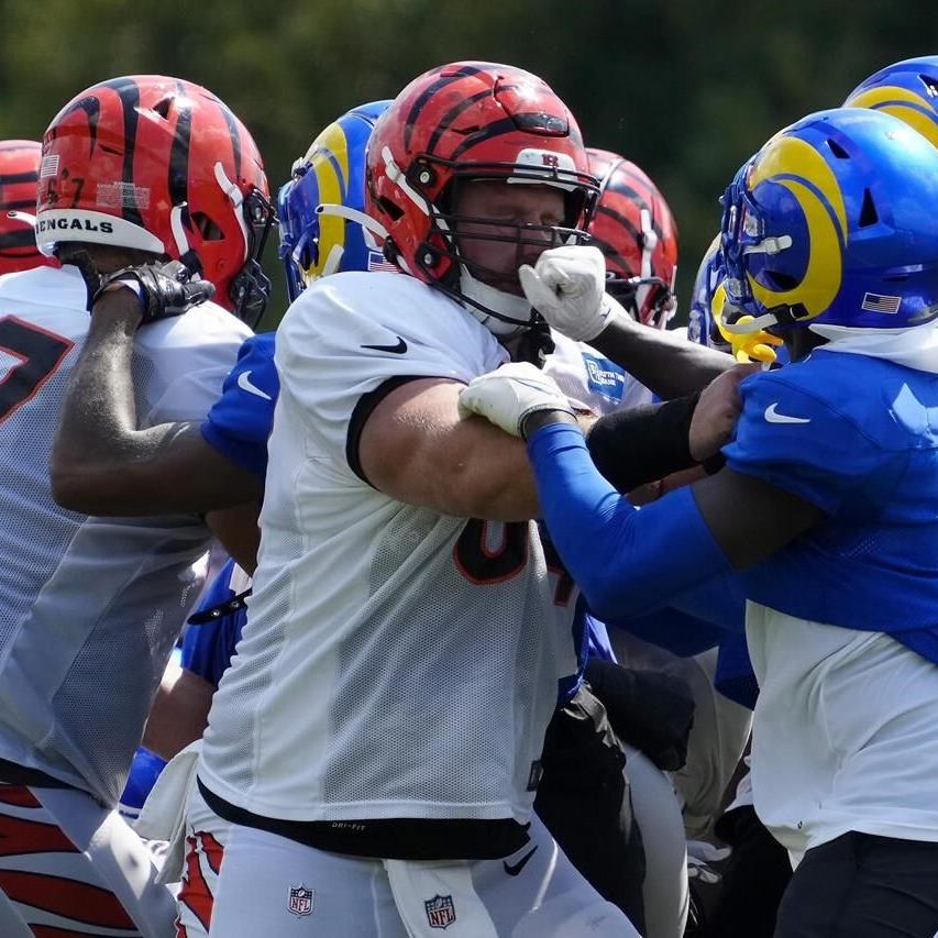 Aaron Donald swings helmet in brawl between Rams, Bengals – KGET 17