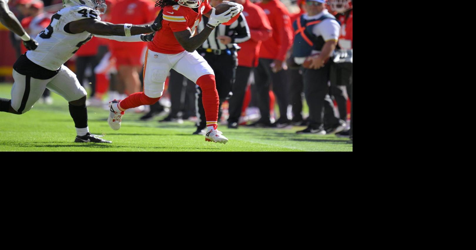 Patrick Mahomes leads Chiefs to 31-0 rout of Raiders as Rashee Rice ...
