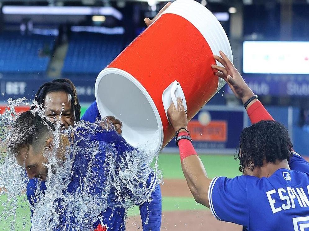 Vladimir Guerrero Jr. Gets Taped To The Dugout By His Teammates