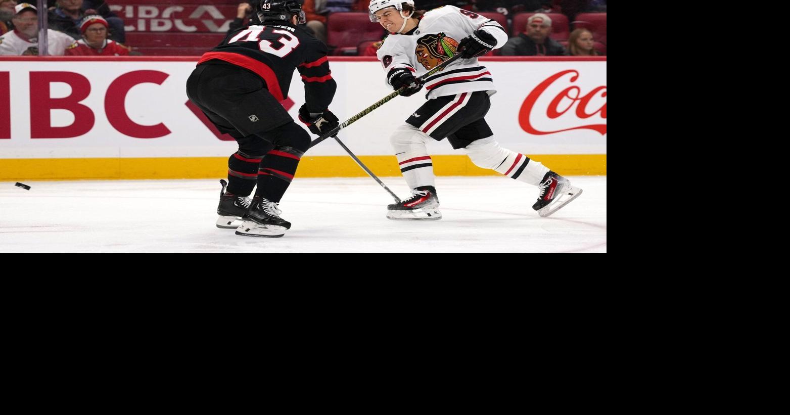 Nazar scores in OT as Blackhawks edge Senators 4-3