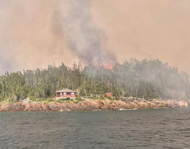 Crews working to contain wildfire that has damaged cabins in Newfoundland
