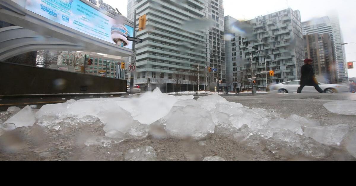 Blue Jays game postponed after chunks of ice from CN Tower damaged