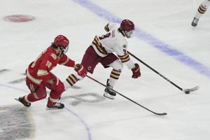 Capitals top prospect Ryan Leonard is returning to Boston College