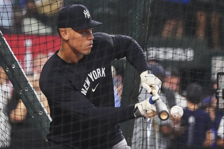 Aaron Judge is back in the lineup at DH as the Yankees wait for clarity on his throwing arm