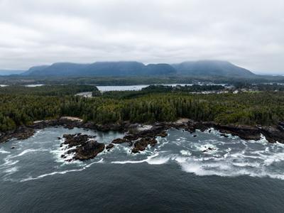 Ucluelet Aerial CREDIT Tourism Vancouver Island Tourism Ucluel.J