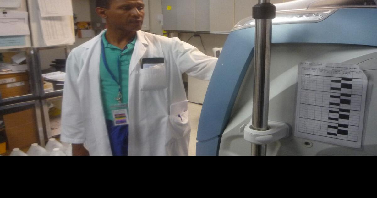 Jamaica T. O Clive McFoy helps keep renal patients alive by maintaining dialysis machines