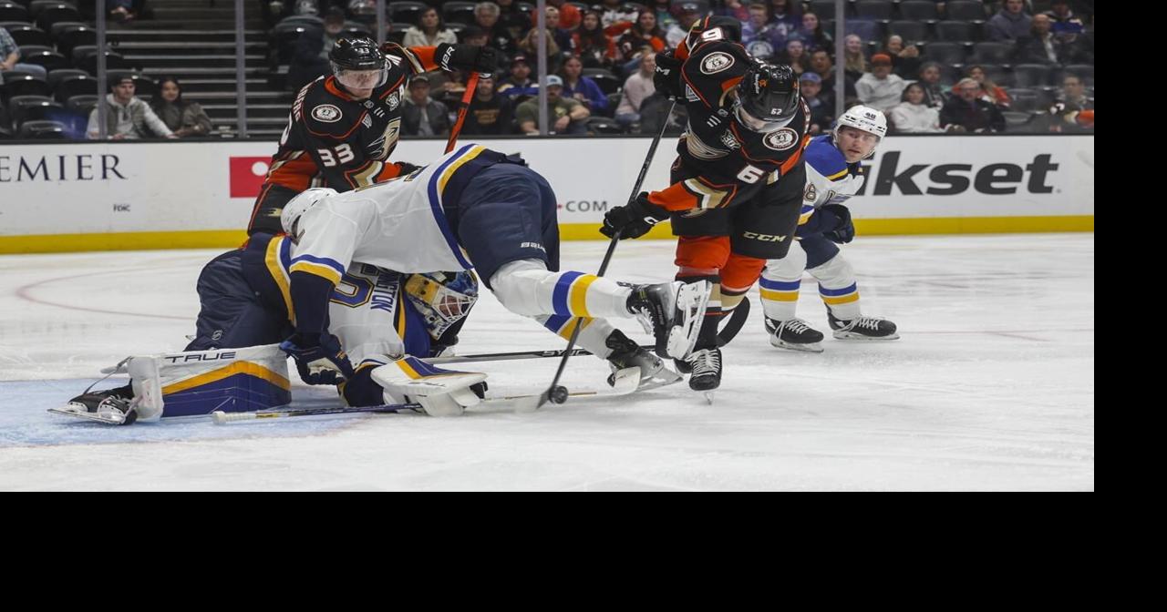 Kyrou scores in SO as Blues beat Ducks 6-5 to preserve slim playoff hopes