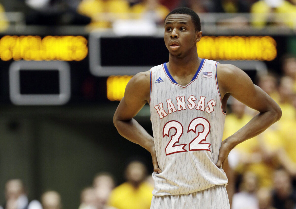 Andrew wiggins outlet kansas jayhawks jersey