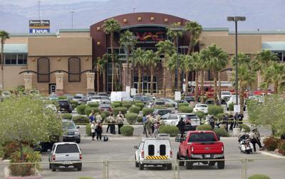 AP PHOTOS: Las Vegas Gym Shooting Photo Gallery