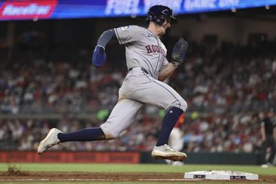 Zach Cole's stunning debut: Leaping catch, two-run homer spark Astros' 11-3 win
