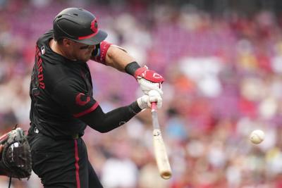 Stephenson drives in 3 runs, Martinez finishes with 5 Ks as the Reds beat the Rays 7-2