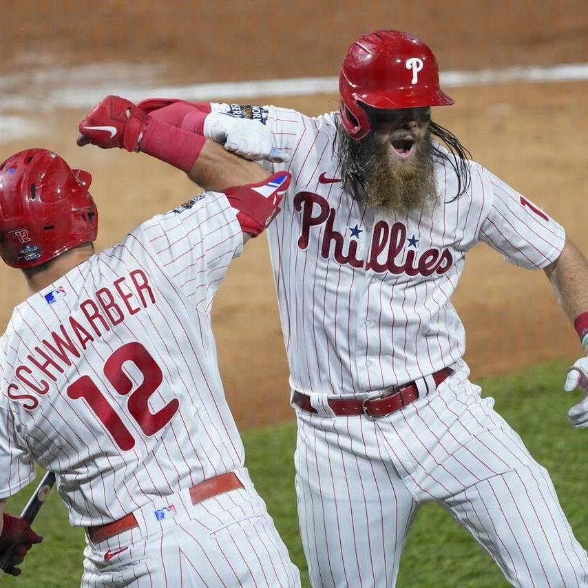 Harper, Phillies tie World Series mark with 5 HR, top Astros