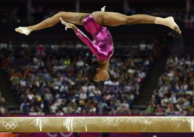 Sports Equipment For Rhythmic Gymnastics Lie On The Edge Of The