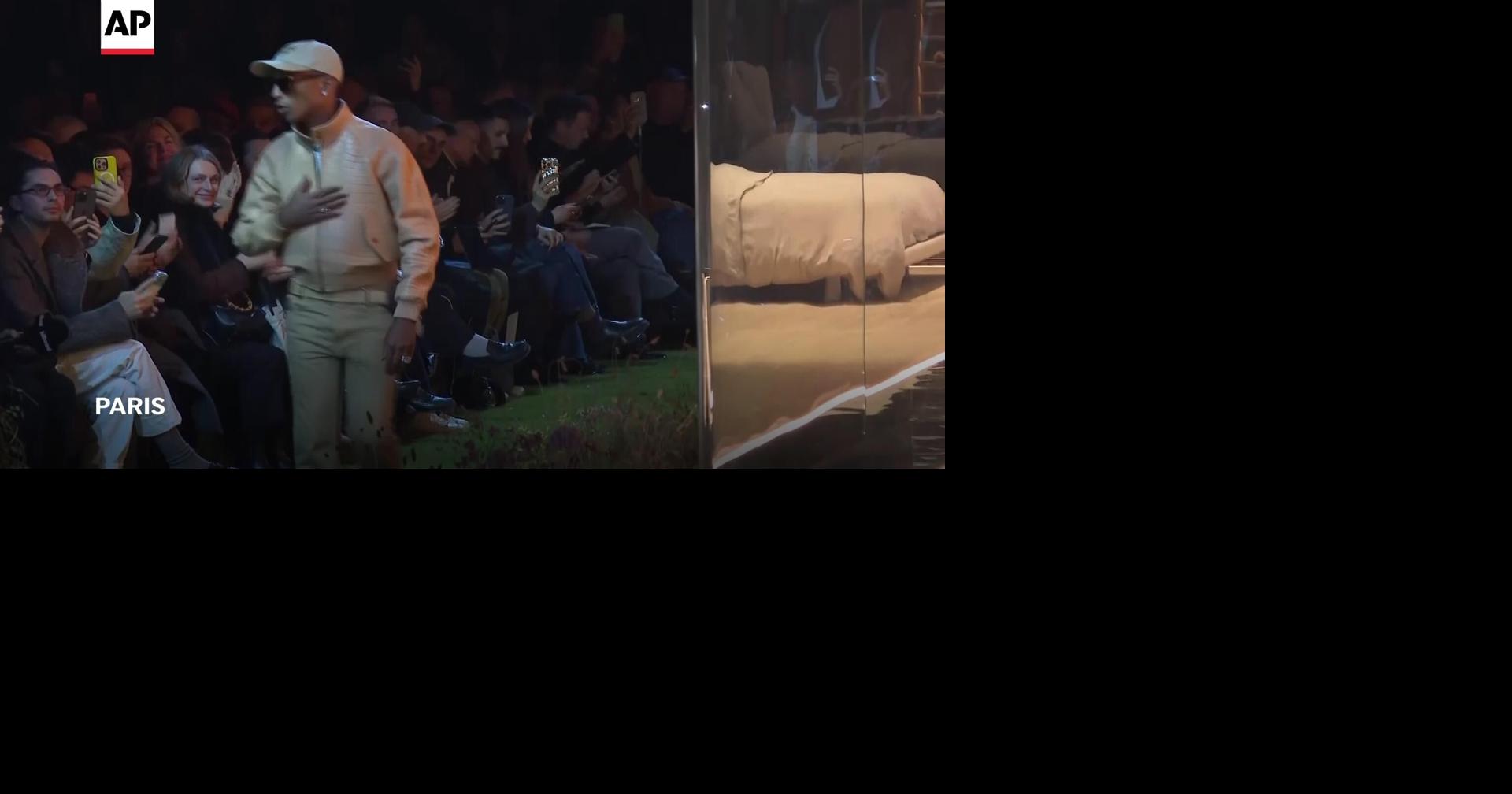 Pharrell opens Vuitton’s monogram anniversary year with cinematic menswear show