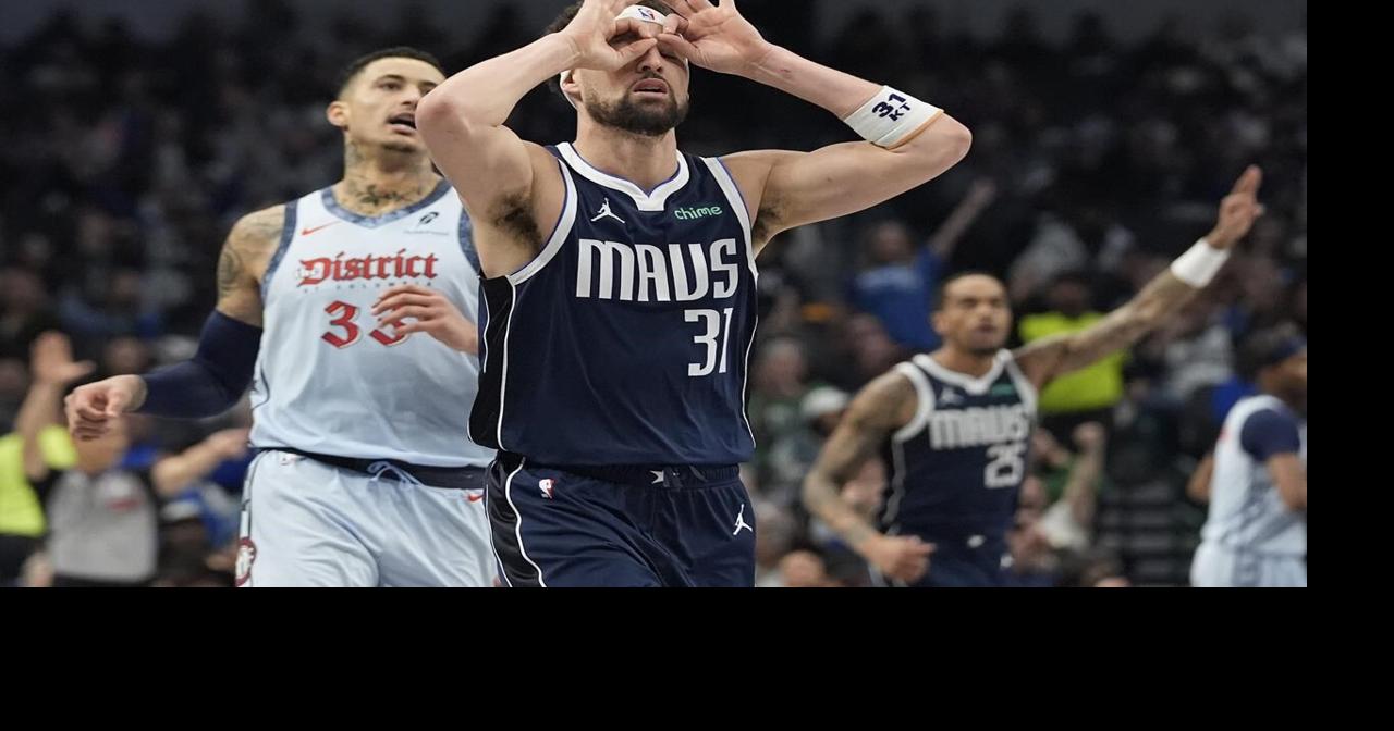 Klay Thompson makes 7 3s in 1st quarter as Mavs breeze past NBA-worst Wizards 130-108