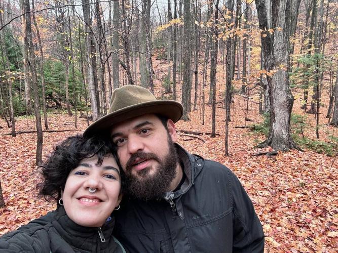 Hossein Khodabakhsh and wife Shokoufeh Shafieekhah