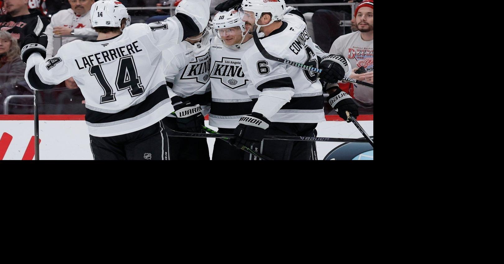 NHL roundup: Kane ties Modano as highest-scoring American-born NHL player in Red Wings loss to Kings