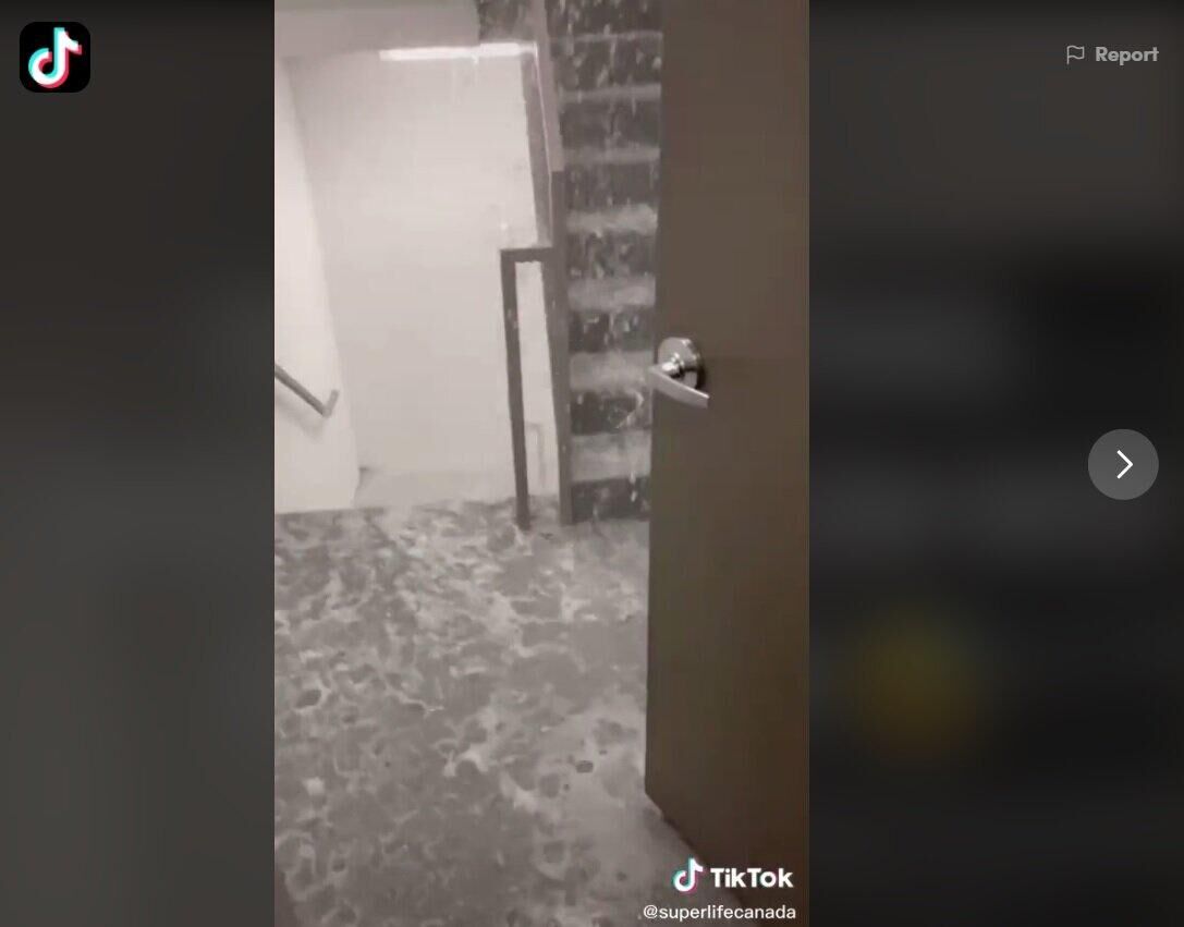 Viral video shows ‘Niagara Falls’ flooding in North York condo