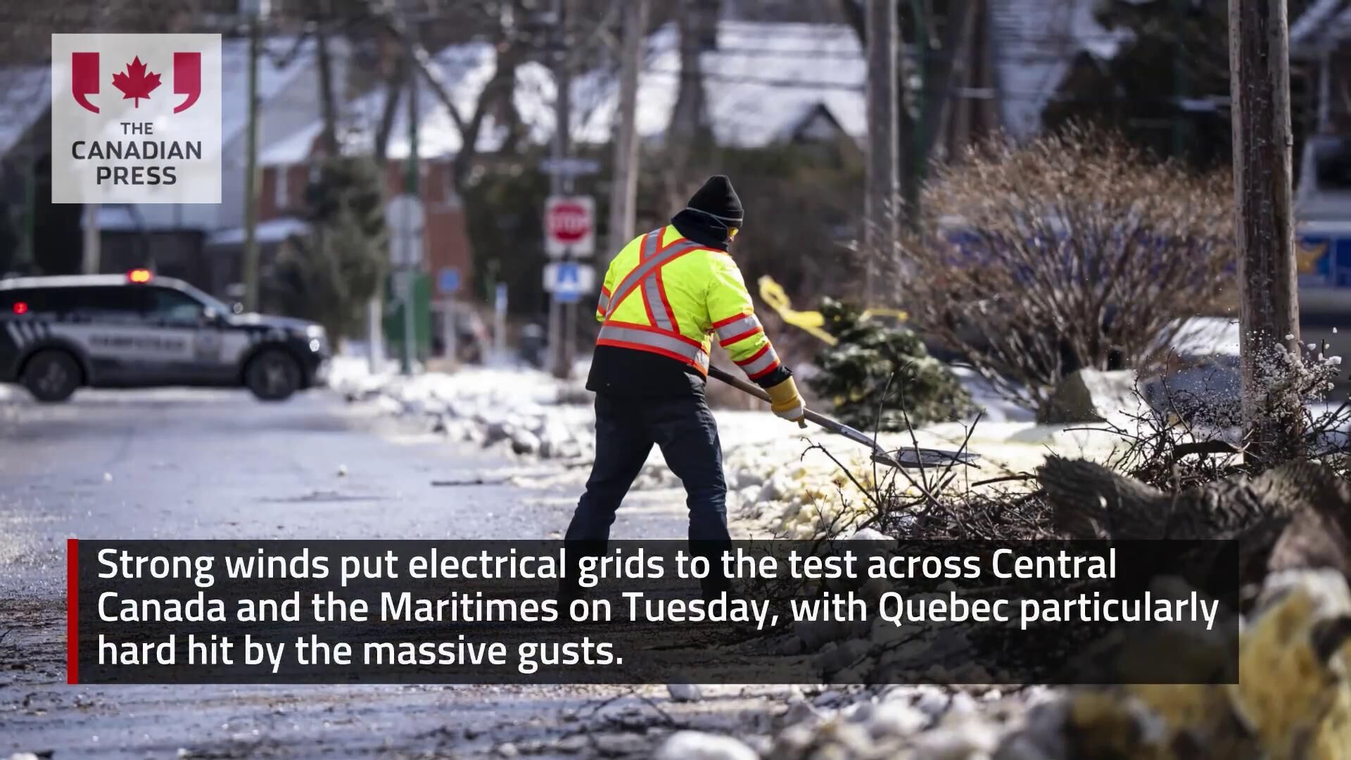 Strong winds leave thousands without power in Central Canada, Maritimes