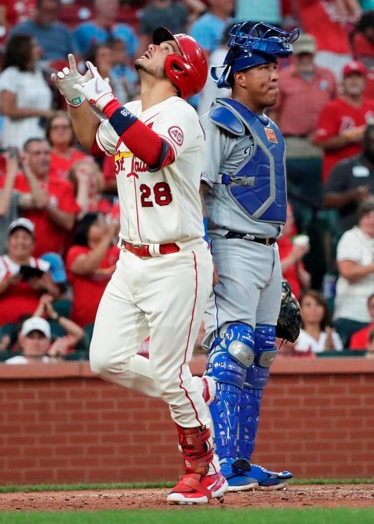 Arenado, Carpenter, Molina lead Cards past Royals 5-2